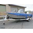 T-1007: Hewes Craft Sea Runner 18 Aluminum Boat; 150hp; S/A Trailer