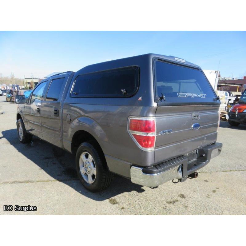 T-1009: 2009 Ford F150 XLT Pickup & Canopy – 209716 kms