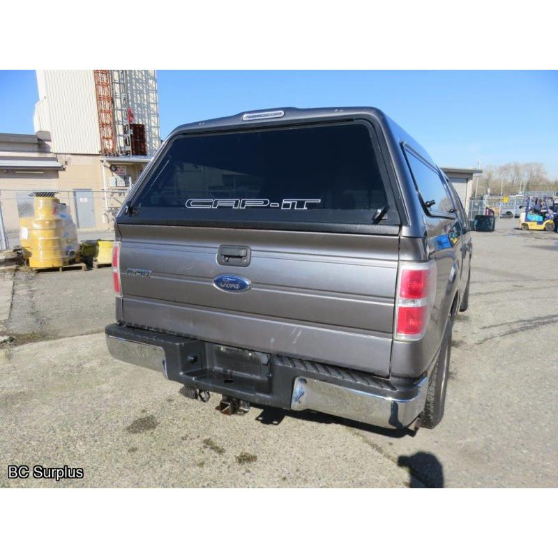 T-1009: 2009 Ford F150 XLT Pickup & Canopy – 209716 kms