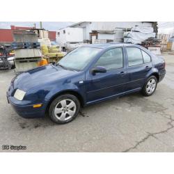 T-1014: 2001 Volkwagen Jetta 4-Door Sedan – 225683 kms