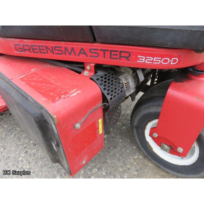 T-1018: 2006 Toro 3250D Diesel 3-Gang Reel Mower – 4896 Hours