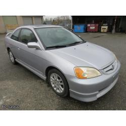 T-1020: 2002 Honda Civic SI 2-Door Coupe – 296166 kms