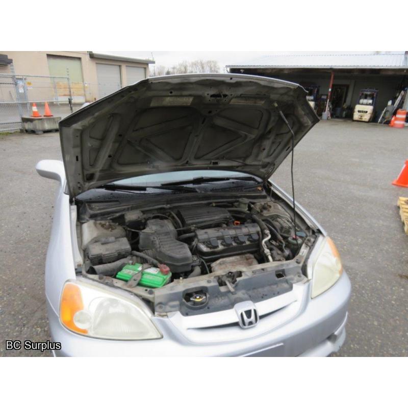 T-1020: 2002 Honda Civic SI 2-Door Coupe – 296166 kms