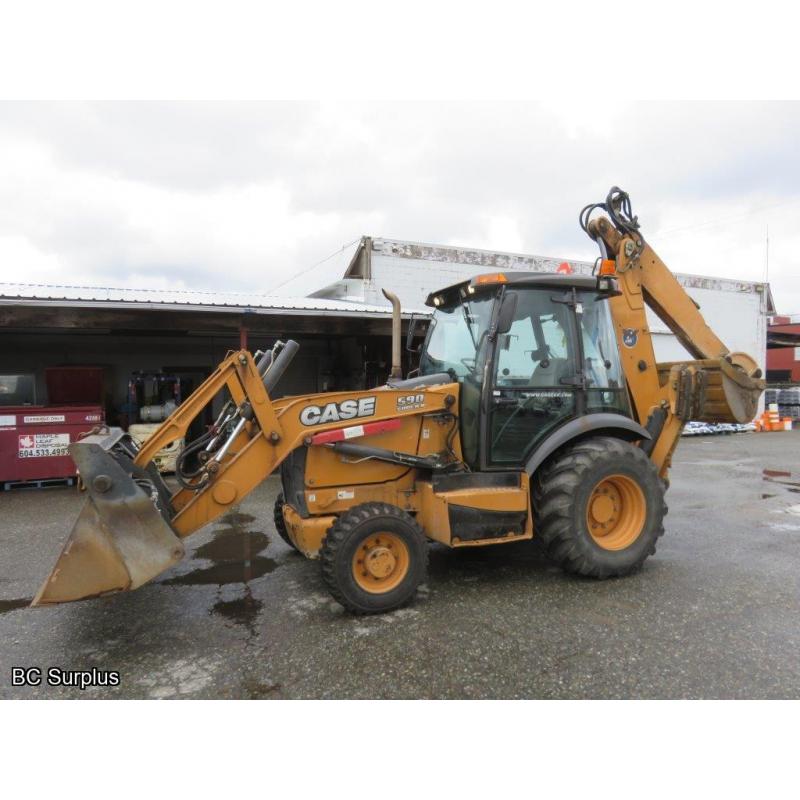 T-1022: 2013 Case 590 Super N 4x4 Backhoe Loader – 6565 Hours