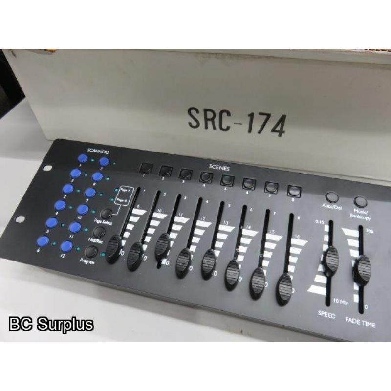 T-350: Lighting Control Panel – Model SRC-174 DMX