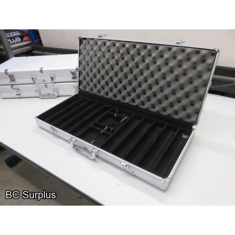 T-169: Aluminum Locking Travel Cases – 3 Items