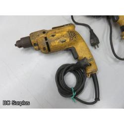 T-334: DeWalt Reversible Drills – 2 Items