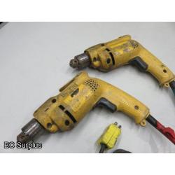 T-335: DeWalt Reversible Drills – 2 Items