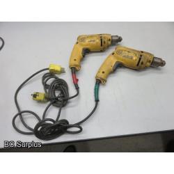 T-335: DeWalt Reversible Drills – 2 Items