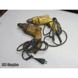 T-336: DeWalt Reversible Drills – 2 Items