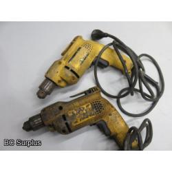 T-336: DeWalt Reversible Drills – 2 Items