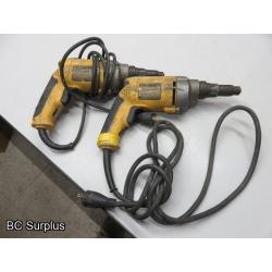 T-338: DeWalt Commercial Screw Guns – 2 Items