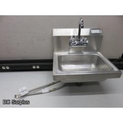 T-352: Stainless Steel Hand Wash Sink with Tap Set