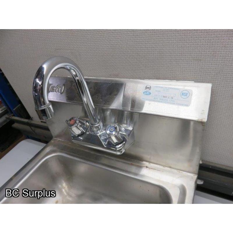 T-353: Stainless Steel Hand Wash Sink with Tap Set