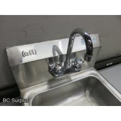 T-353: Stainless Steel Hand Wash Sink with Tap Set