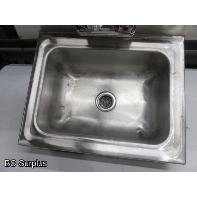 T-353: Stainless Steel Hand Wash Sink with Tap Set