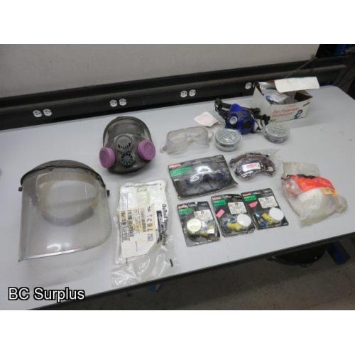 T-376: Masks; Respirators; Safety Glasses – 1 Lot