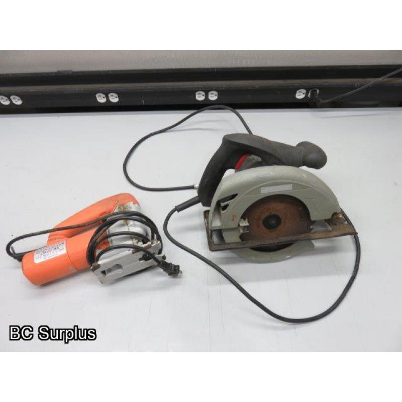 T-378: Circular Saw & Jigsaw – 2 Items