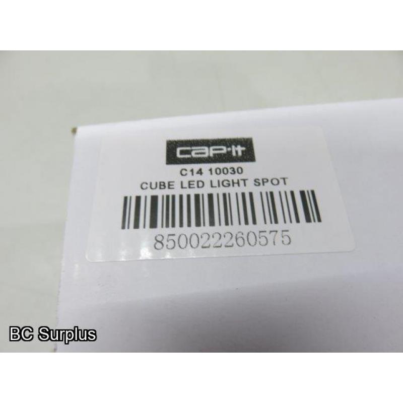 T-406: Cap-It Cube LED Spot Light Kit – Unused