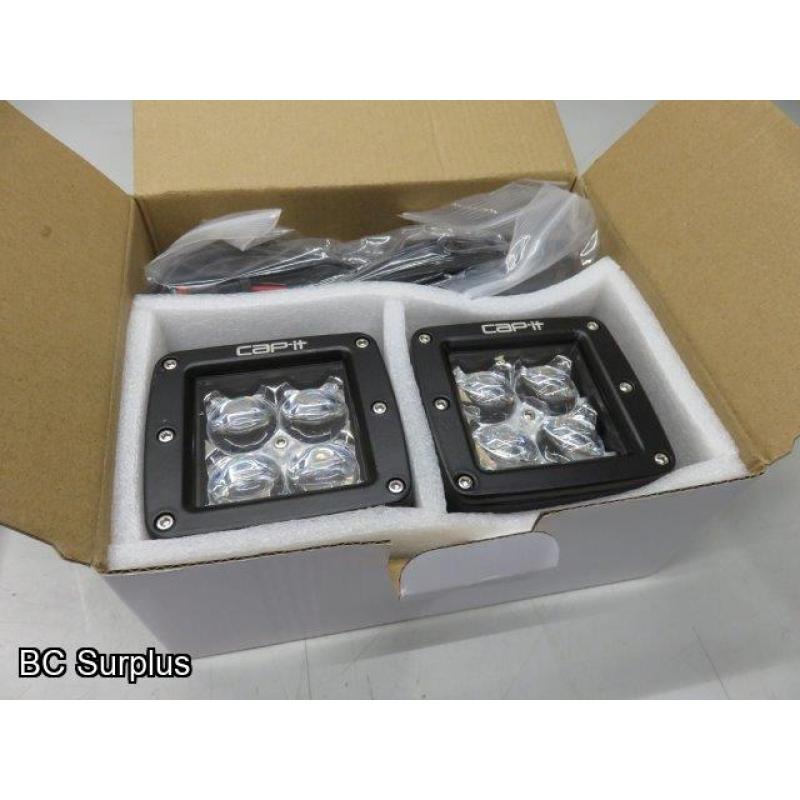 T-407: Cap-It Cube LED Spot Light Kit – Unused