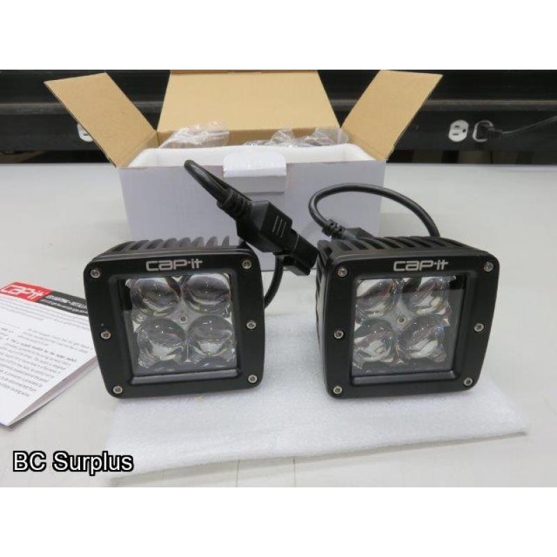 T-406: Cap-It Cube LED Spot Light Kit – Unused