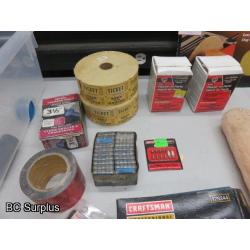 T-412: Sand Paper; Shop Supplies; Fuses; Etc. - 1 Lot