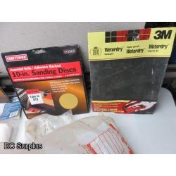 T-412: Sand Paper; Shop Supplies; Fuses; Etc. - 1 Lot