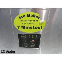 T-441: Magic Chef Countertop Ice Maker – Stainless Steel