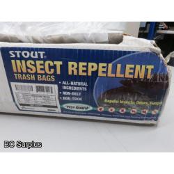 T-442: Stout Pest Guard Insect Repellent Trash Bags – 1 Box