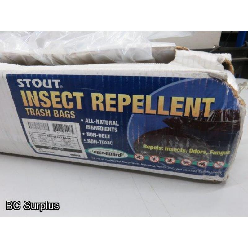 T-442: Stout Pest Guard Insect Repellent Trash Bags – 1 Box