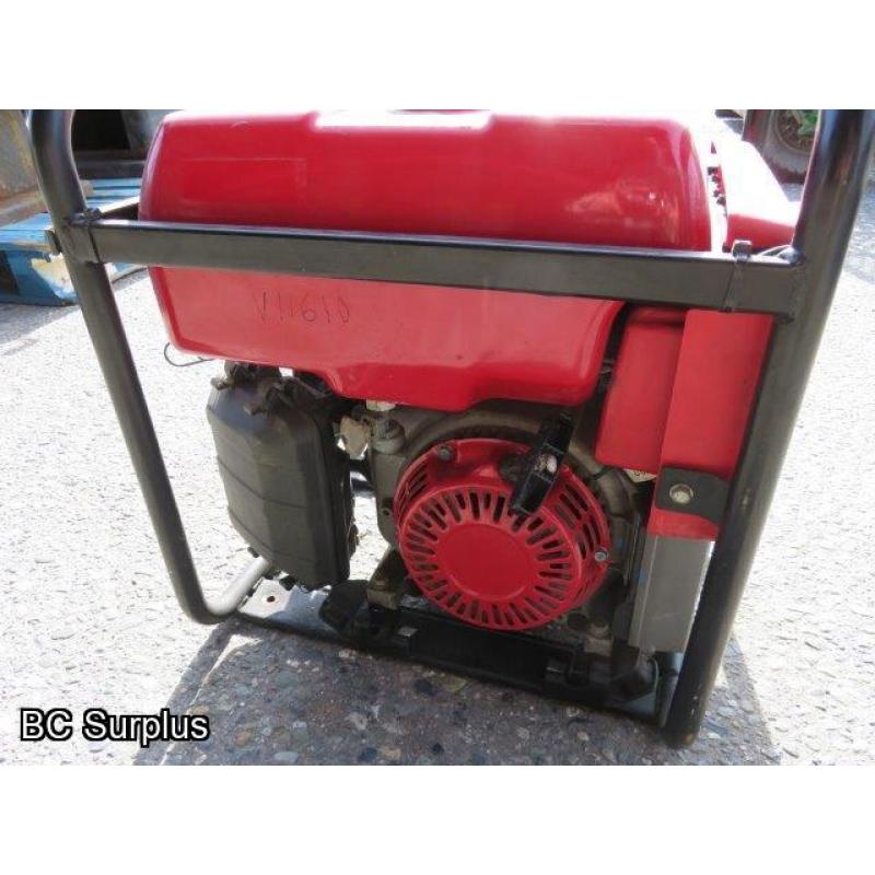 T-445: Honda EM3000C Portable Gas-Fired Generator