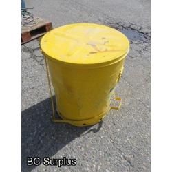 T-449: Justrite Oily Waste Can