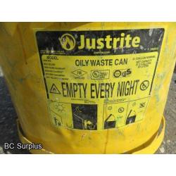 T-449: Justrite Oily Waste Can