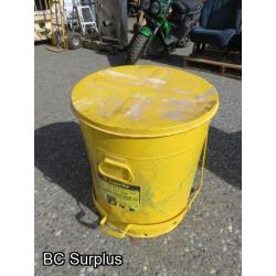 T-449: Justrite Oily Waste Can