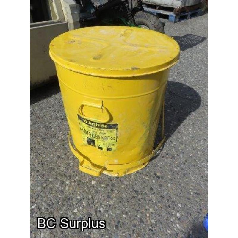 T-449: Justrite Oily Waste Can