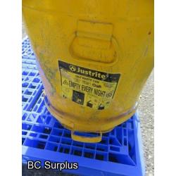 T-452: Justrite Oily Waste Can