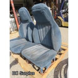 T-458: Vintage-Style Bucket Seats & Console – 3 Items