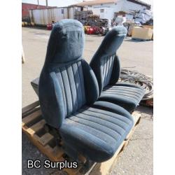 T-458: Vintage-Style Bucket Seats & Console – 3 Items