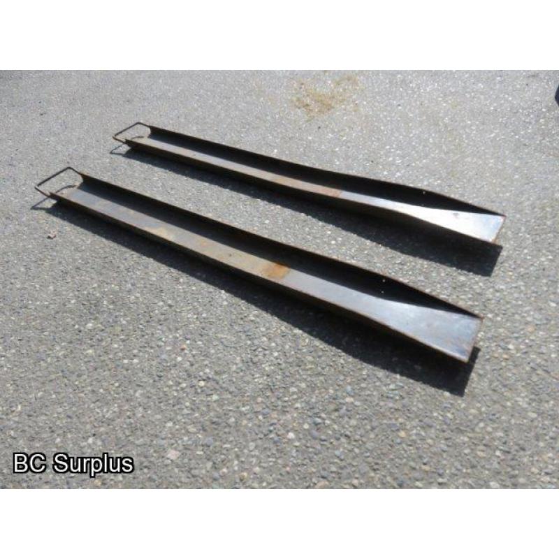 T-460: Steel Forklift Extensions – 1 Pair