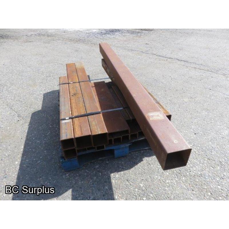 T-461: Pallet of Square Tubing – Various Sizes