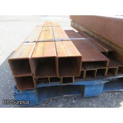 T-461: Pallet of Square Tubing – Various Sizes