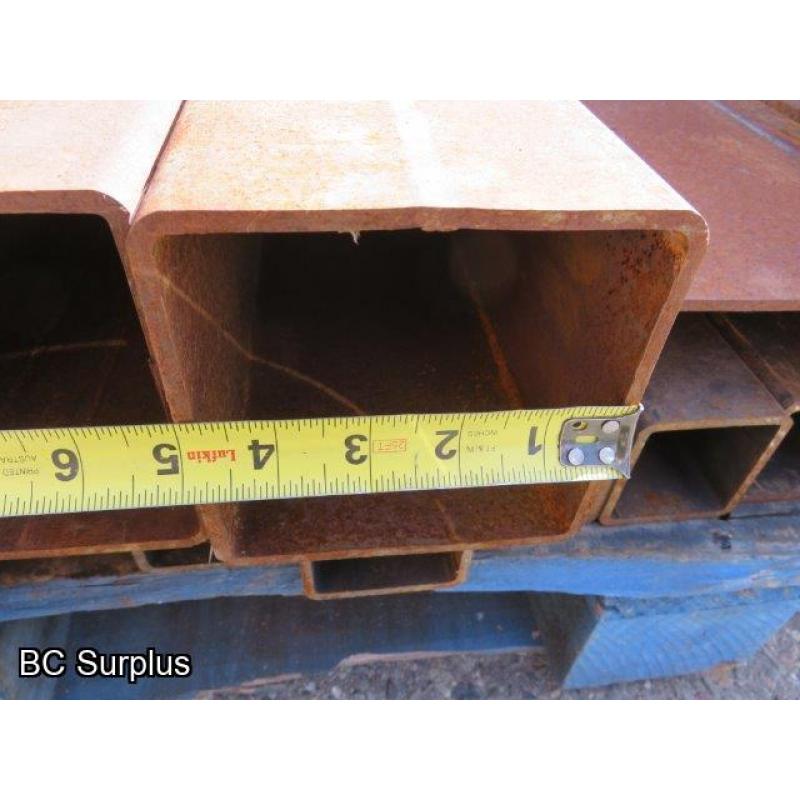 T-461: Pallet of Square Tubing – Various Sizes