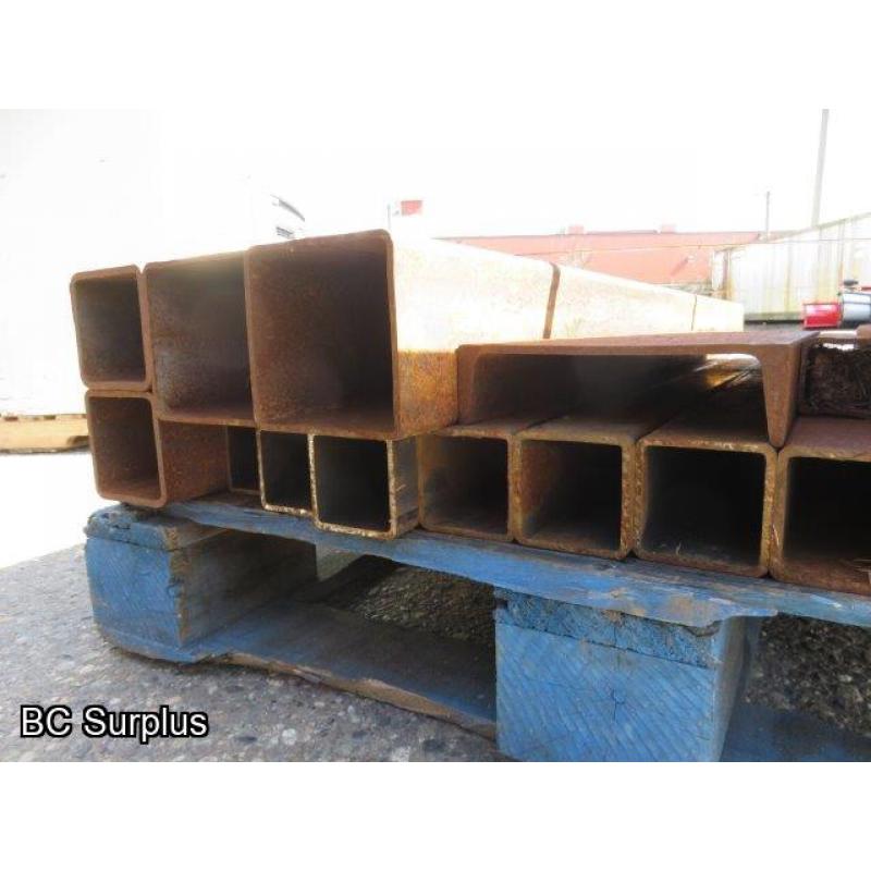 T-461: Pallet of Square Tubing – Various Sizes