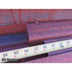 T-461: Pallet of Square Tubing – Various Sizes