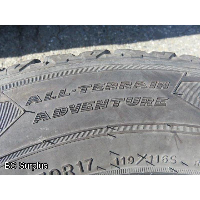 T-465: Goodyear Wrangler LT245/70R17 M+S Tires – Set of 4