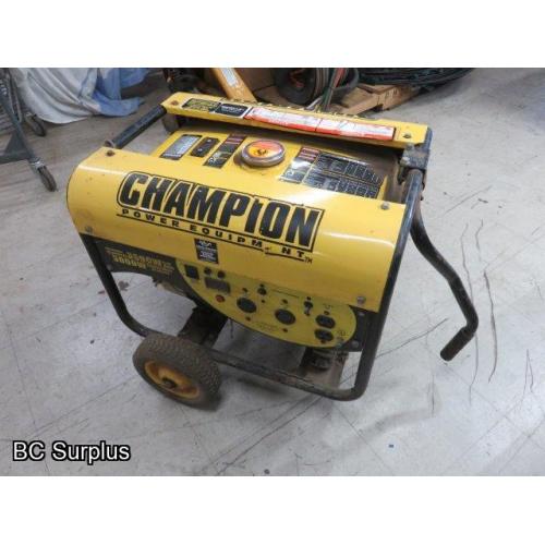 T-492: Champion 3500 Watt Portable Generator