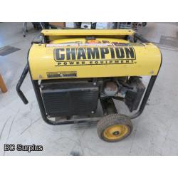 T-492: Champion 3500 Watt Portable Generator