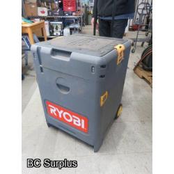 T-493: Ryobi 18V Cordless Tool Set in Rolling Case