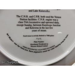 T-515: British Columbia Train Collector Plates – 2 Items