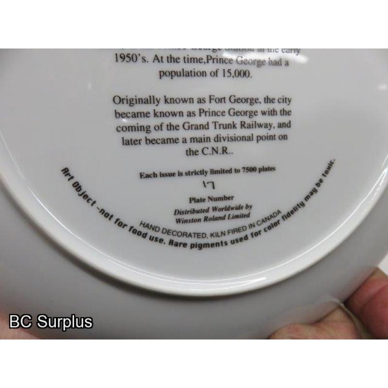 T-515: British Columbia Train Collector Plates – 2 Items